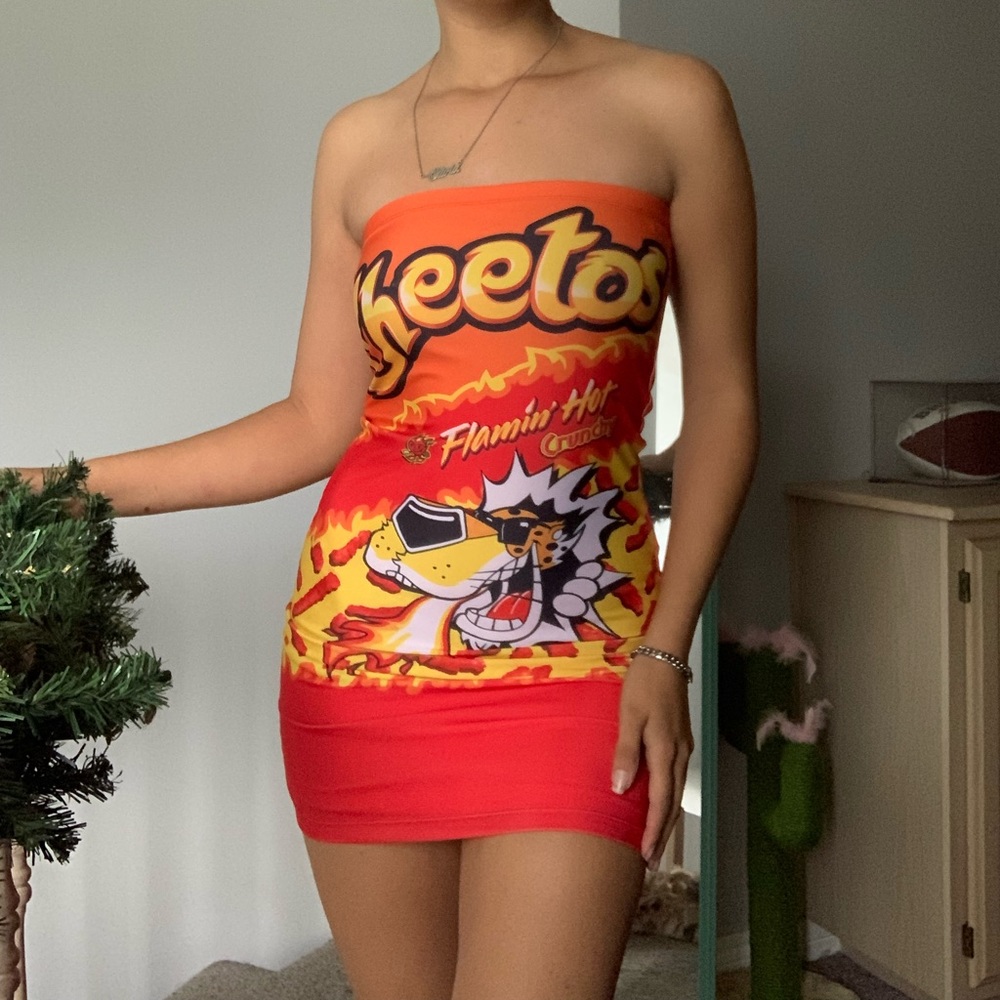 Forever 21 x Cheetos Strapless Dress